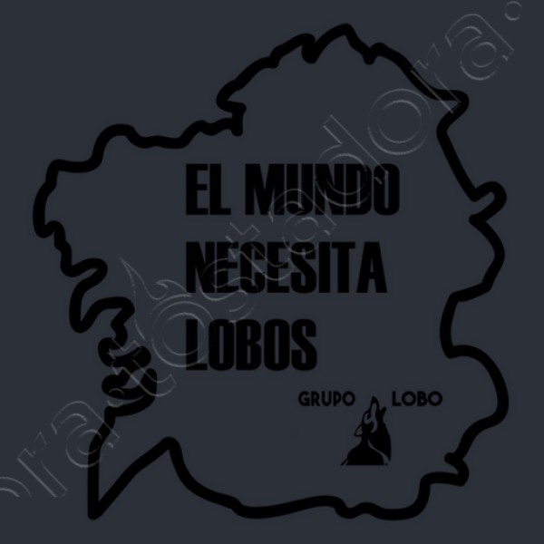 El mundo necesita lobos. Sudadera mujer capucha