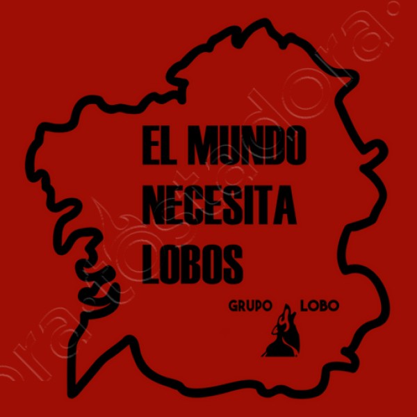 El mundo necesita lobos. Sudadera mujer capucha