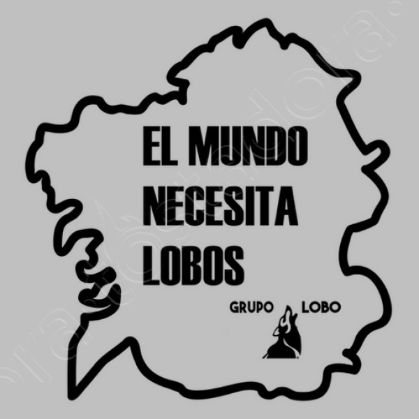 El mundo necesita lobos. Sudadera mujer capucha