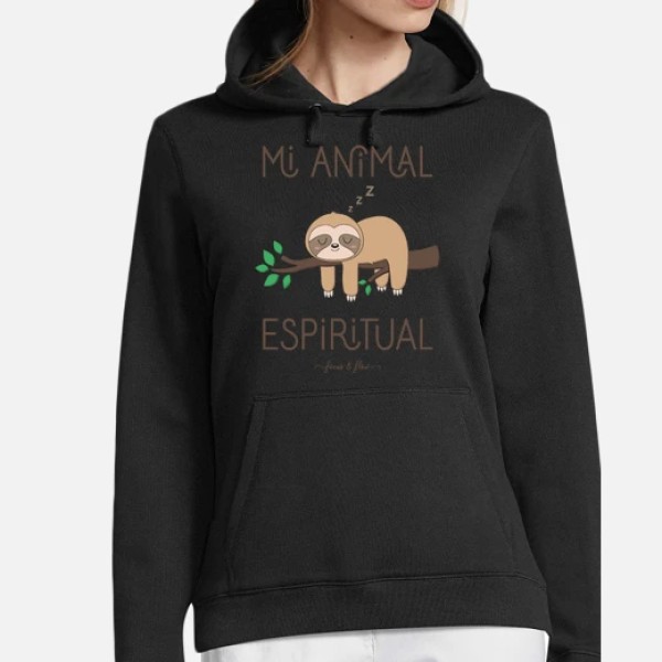 Sudadera Mujer, El perezoso es mi animal espiritual