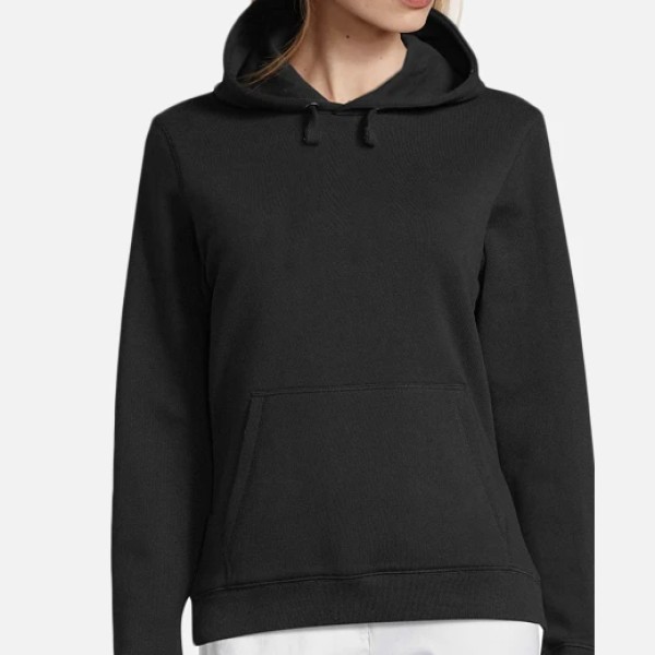 Sudadera capucha gris mujer