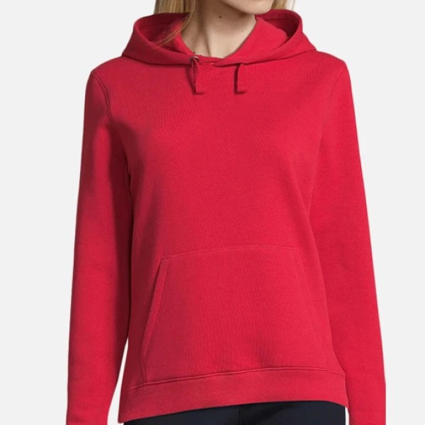 Sudadera capucha gris mujer